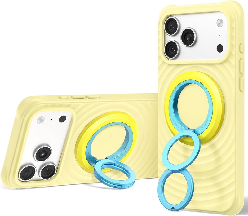 Syncwire Magnetic Phone Ring Holder for MagSafe, 360° Rotation Dual Sided Magnet Grip Cell Phone Ring Stand Finger Kickstand Compatible with iPhone 17 16 15 14 13 12 Pro Max fits MagSafe - Image 1